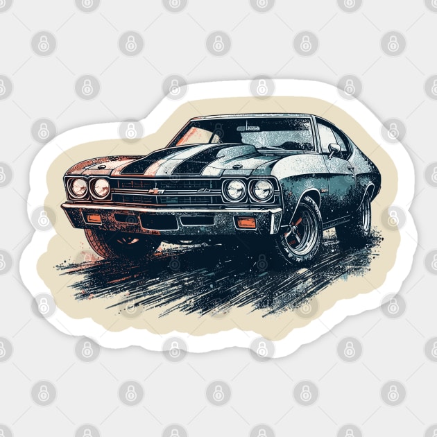 Chevrolet Chevelle Sticker by Vehicles-Art